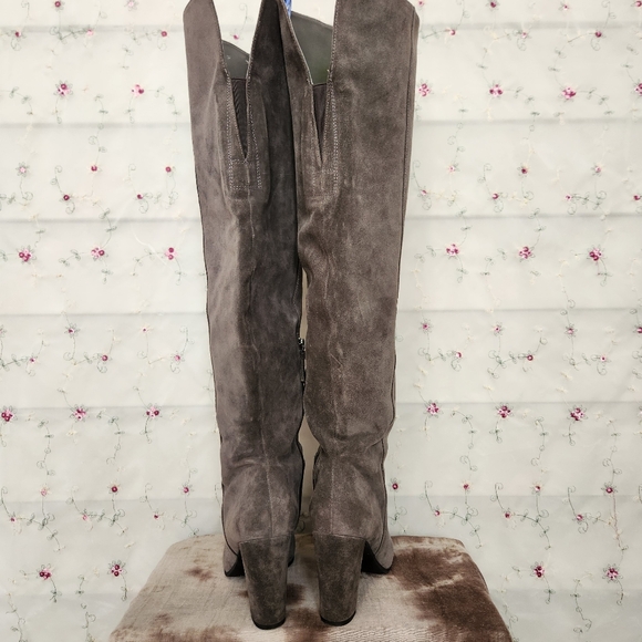 Franco Sarto Over The Knee Leather Boots - Picture 8 of 12